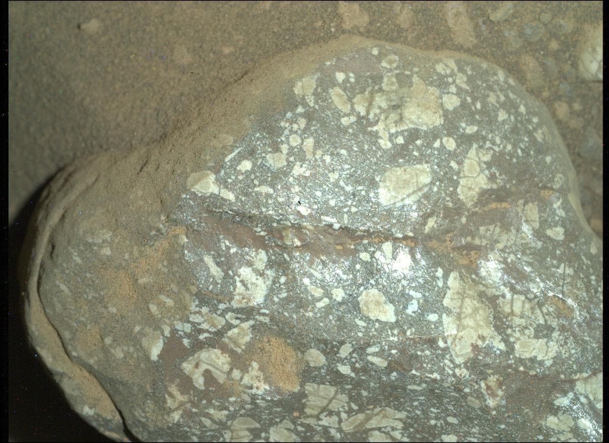 Mars image captured by SHERLOC_WATSON on Perseverance