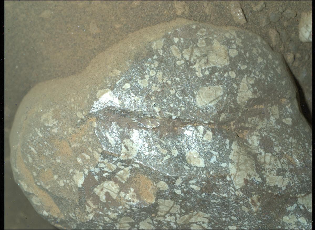 Mars image captured by SHERLOC_WATSON on Perseverance