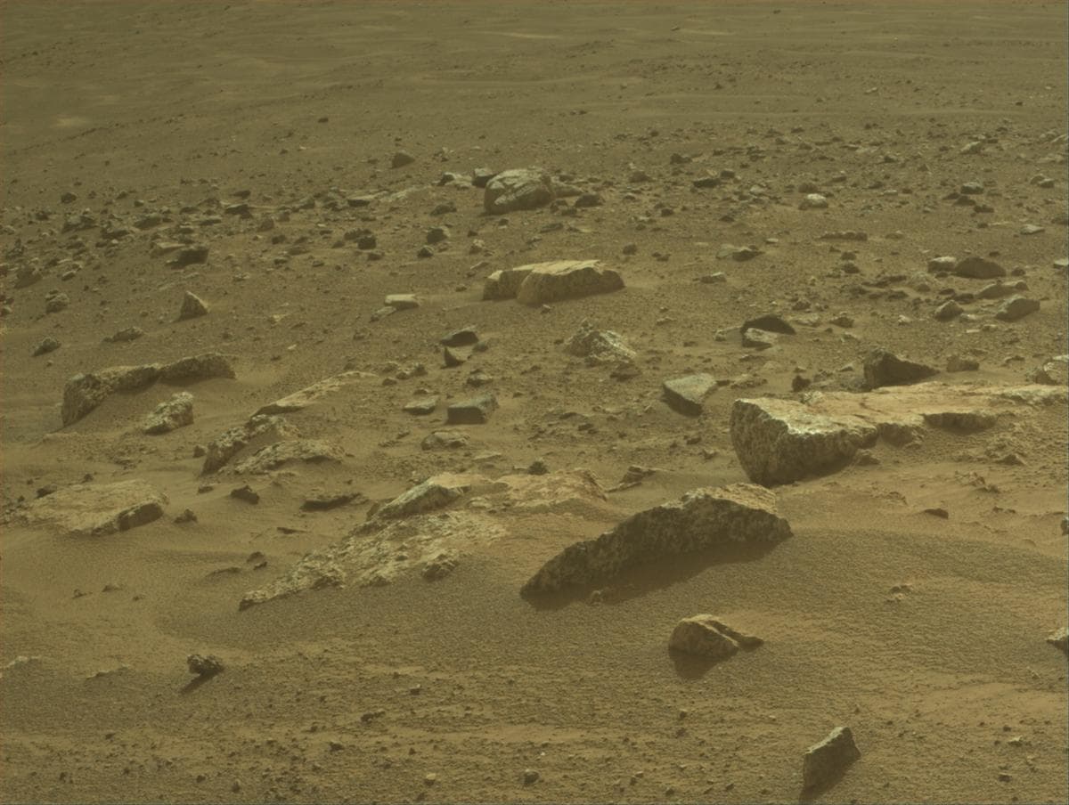 Mars image captured by FRONT_HAZCAM_LEFT_A on Perseverance
