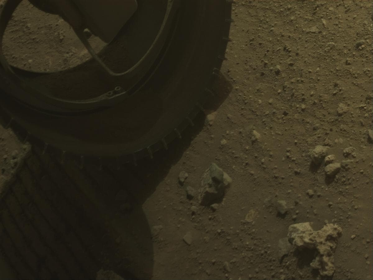 Mars image captured by FRONT_HAZCAM_LEFT_A on Perseverance