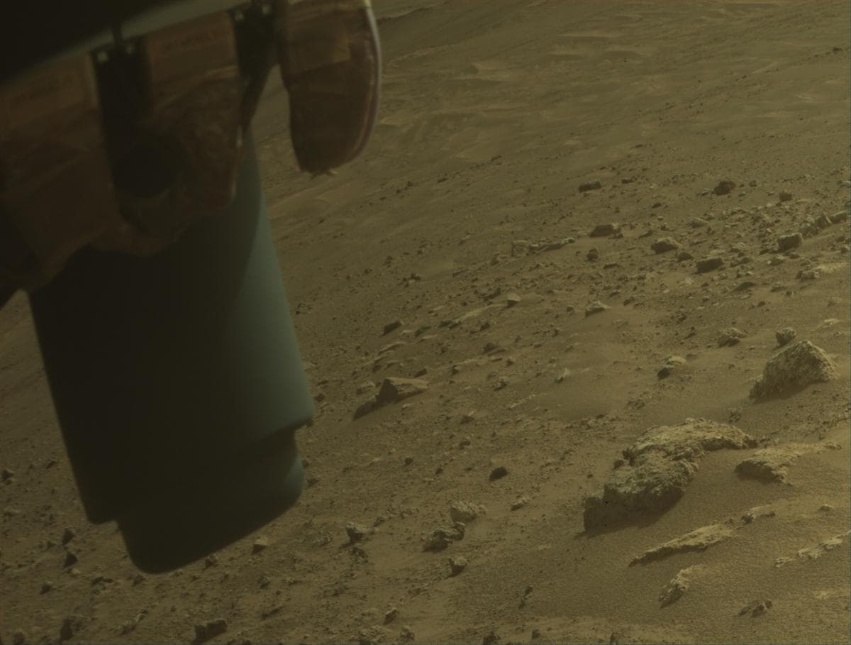Mars image captured by FRONT_HAZCAM_LEFT_A on Perseverance