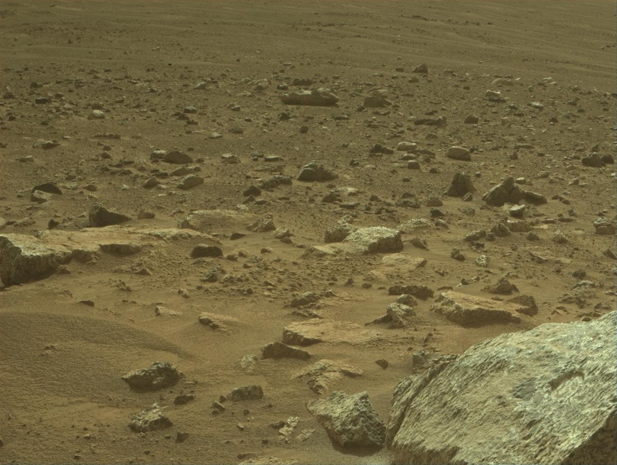 Mars image captured by FRONT_HAZCAM_RIGHT_A on Perseverance