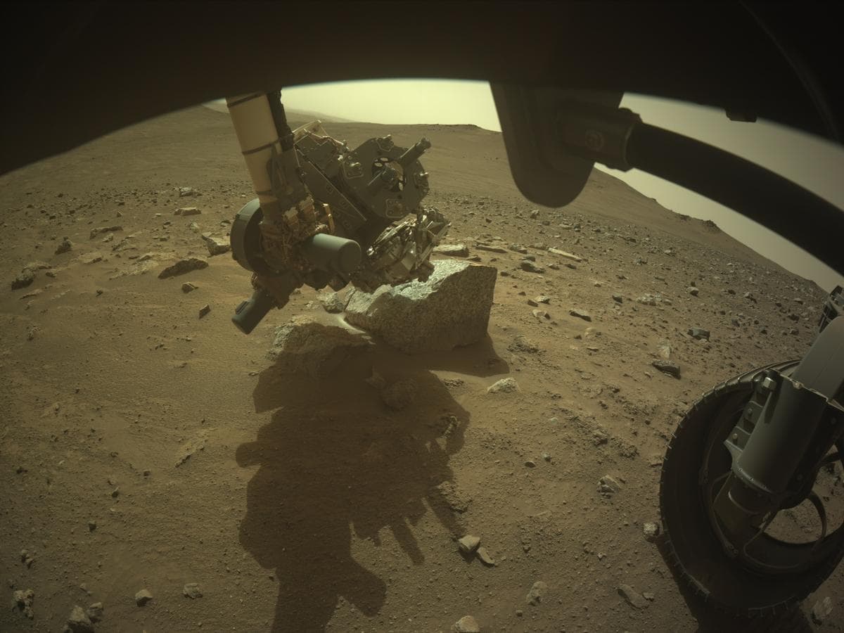 Mars image captured by FRONT_HAZCAM_RIGHT_A on Perseverance