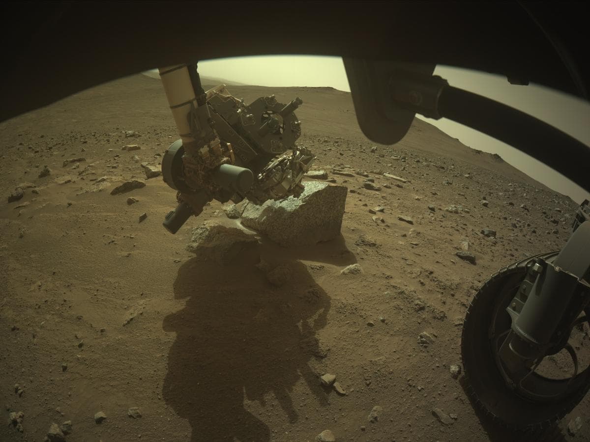 Mars image captured by FRONT_HAZCAM_RIGHT_A on Perseverance