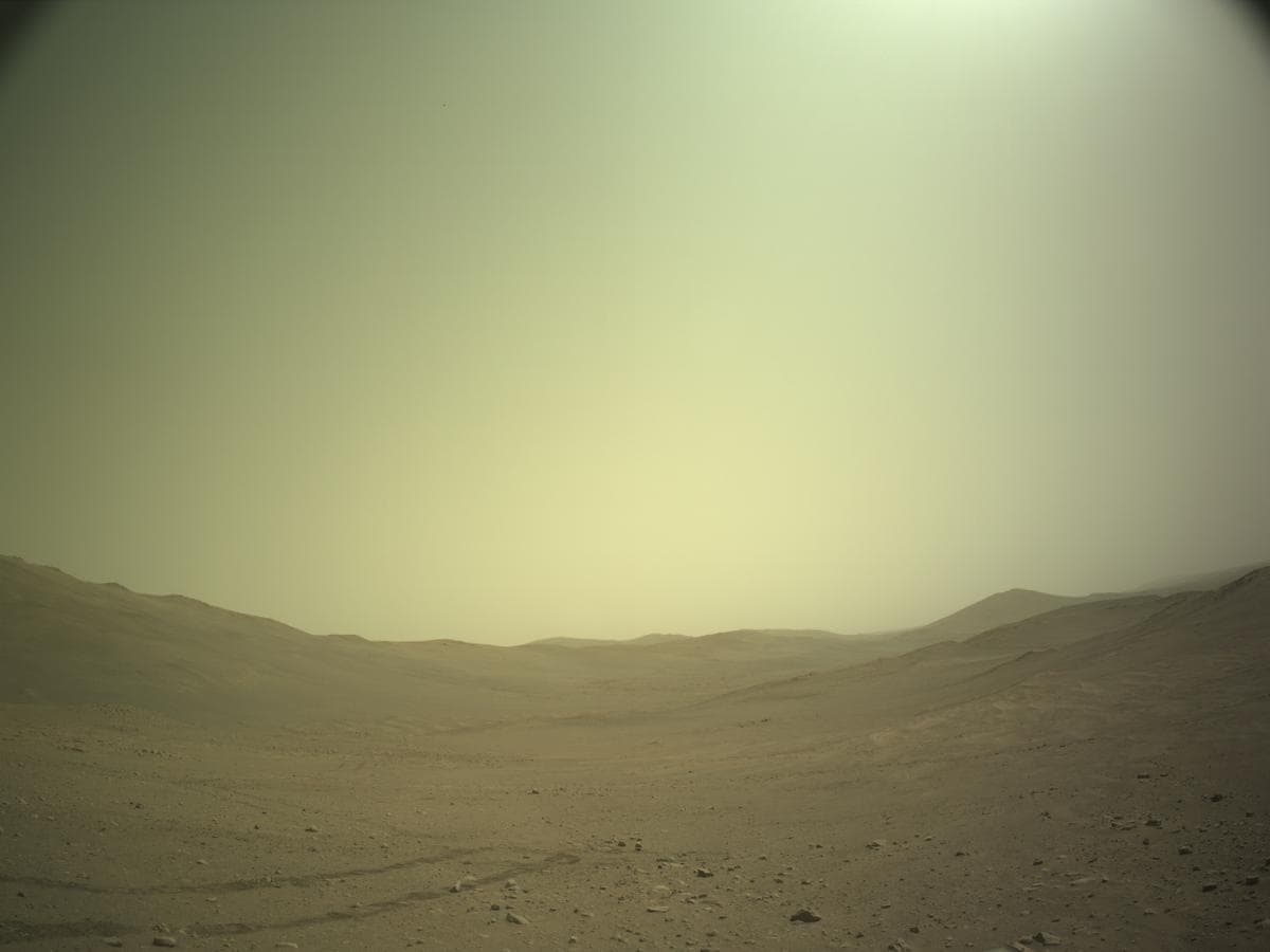 Mars image captured by NAVCAM_LEFT on Perseverance