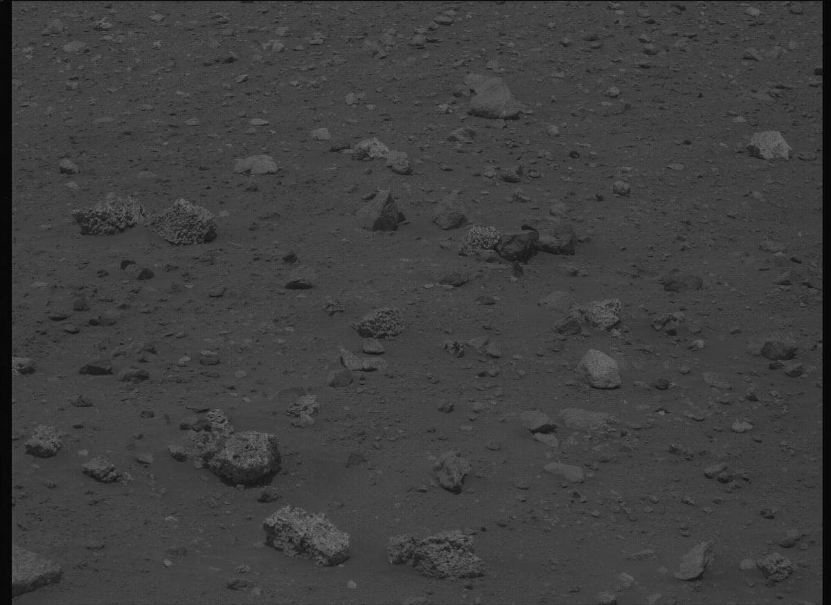 Mars image captured by MCZ_LEFT on Perseverance
