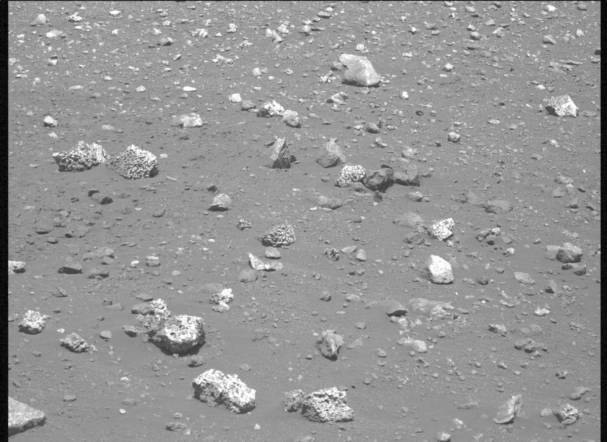 Mars image captured by MCZ_LEFT on Perseverance