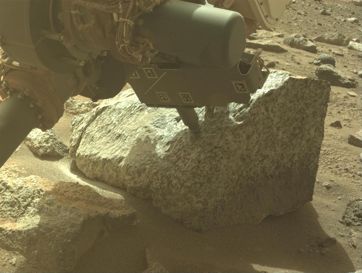 Mars image captured by FRONT_HAZCAM_LEFT_A on Perseverance