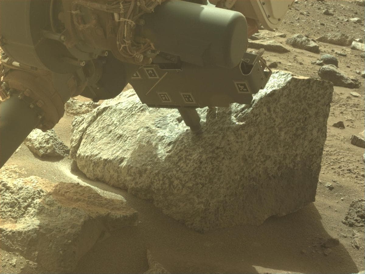Mars image captured by FRONT_HAZCAM_LEFT_A on Perseverance
