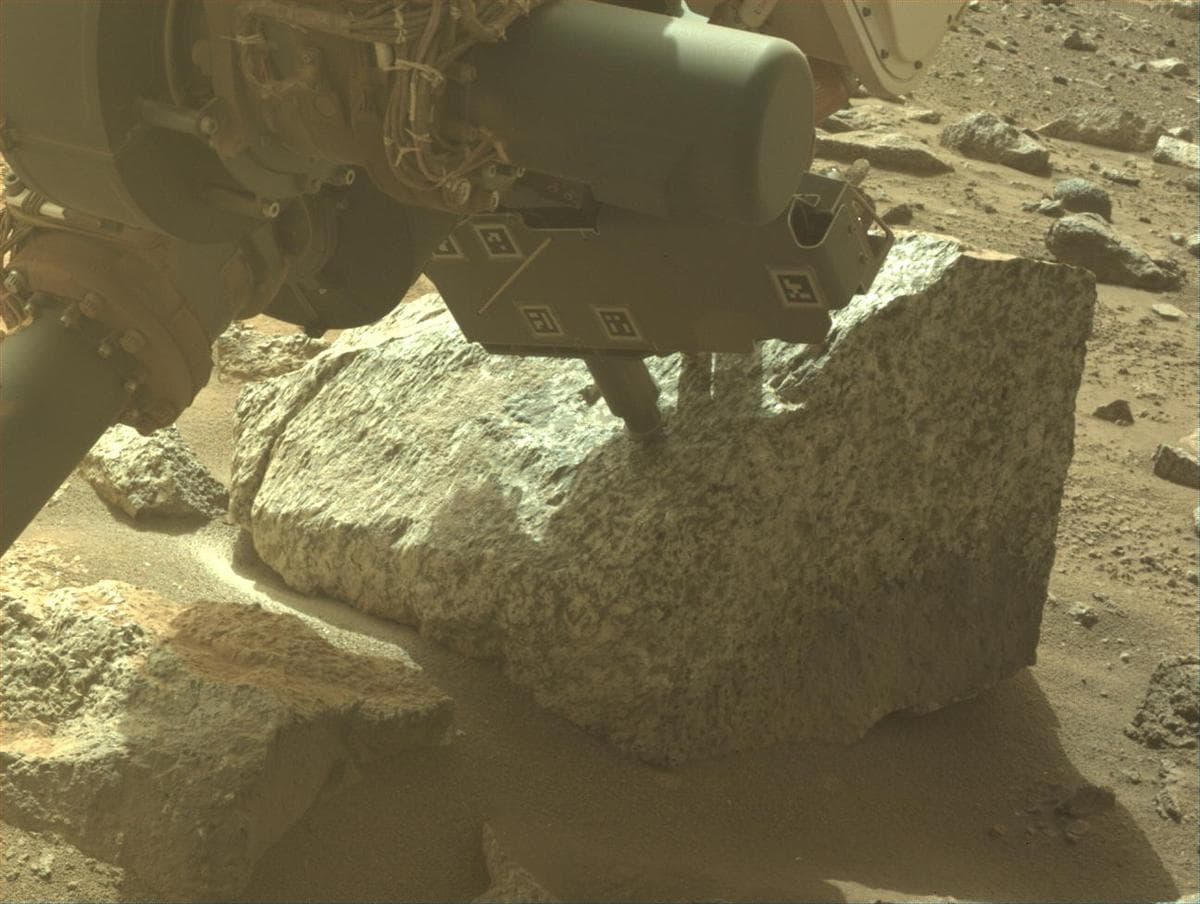 Mars image captured by FRONT_HAZCAM_LEFT_A on Perseverance