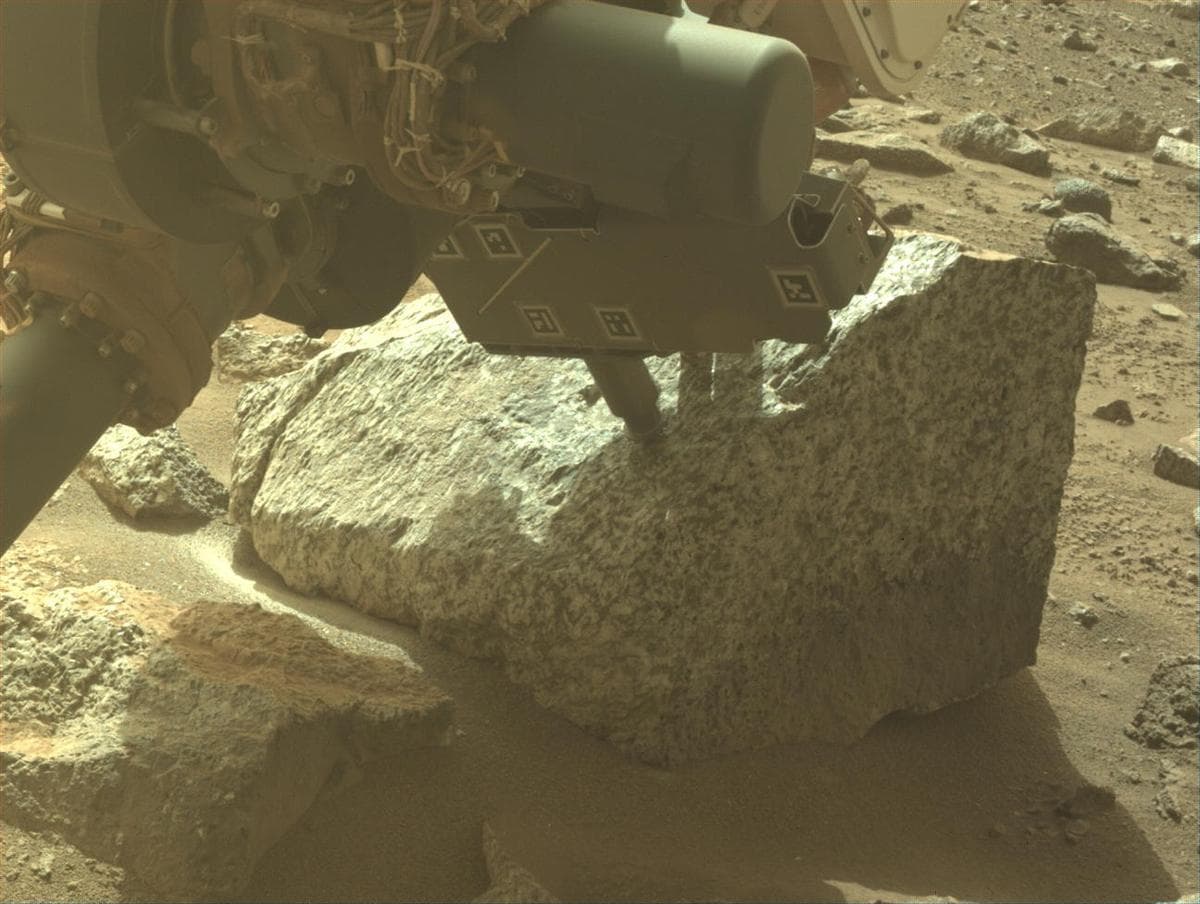 Mars image captured by FRONT_HAZCAM_LEFT_A on Perseverance