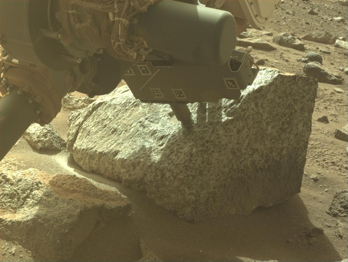 Mars image captured by FRONT_HAZCAM_LEFT_A on Perseverance