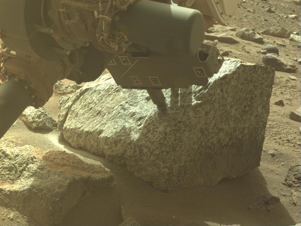 Mars image captured by FRONT_HAZCAM_LEFT_A on Perseverance