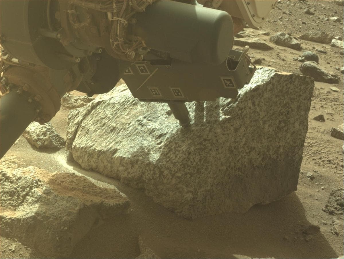 Mars image captured by FRONT_HAZCAM_LEFT_A on Perseverance
