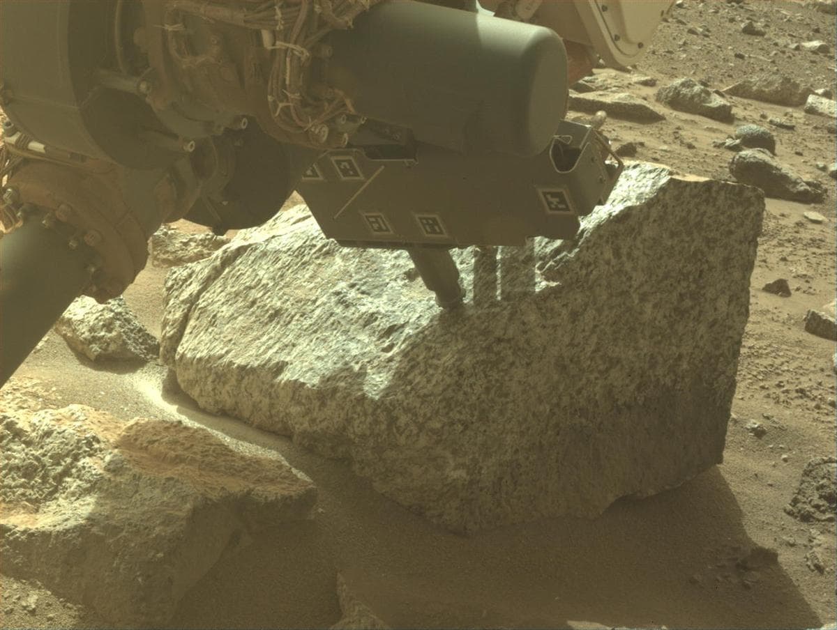 Mars image captured by FRONT_HAZCAM_LEFT_A on Perseverance