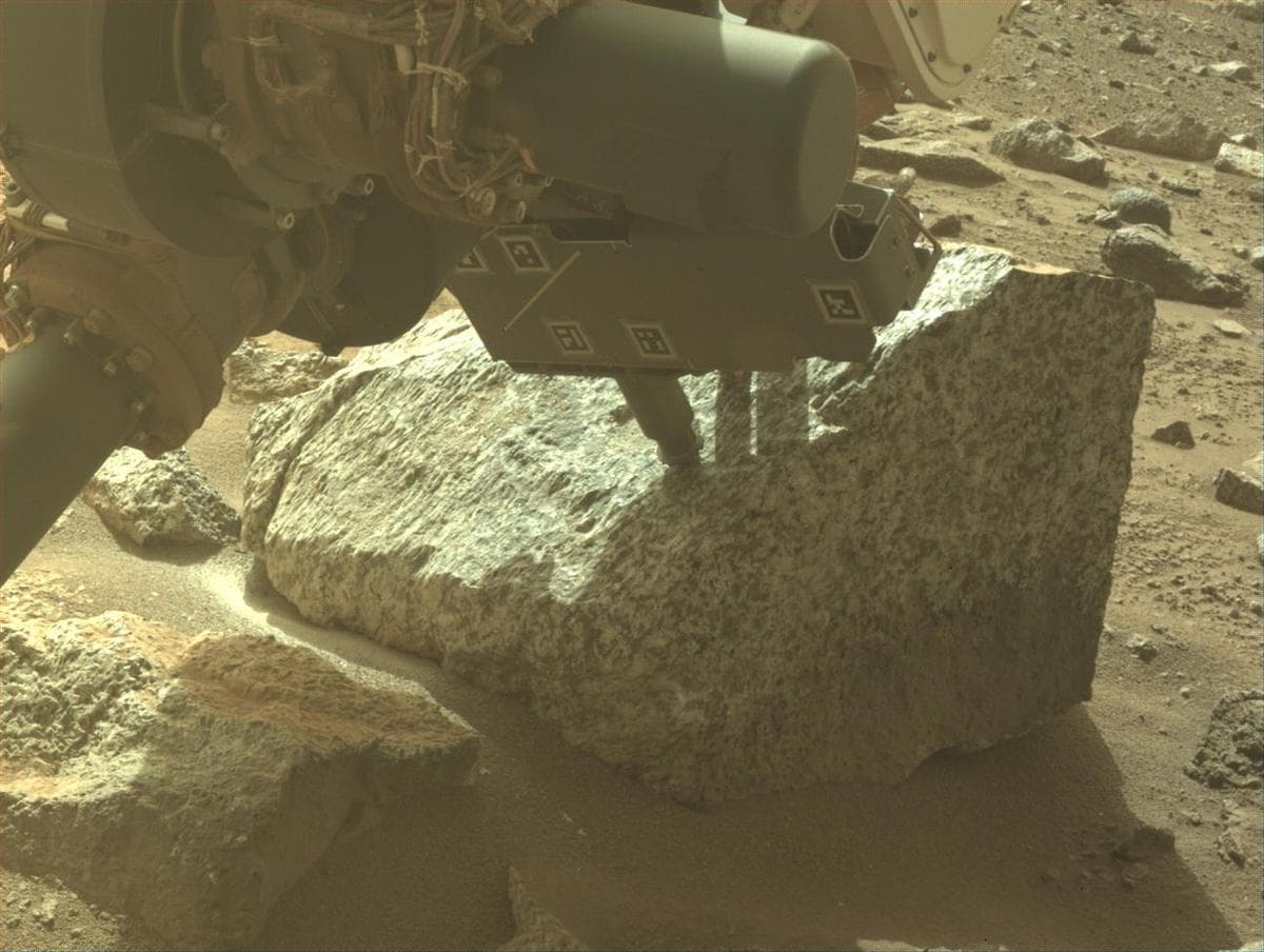 Mars image captured by FRONT_HAZCAM_LEFT_A on Perseverance