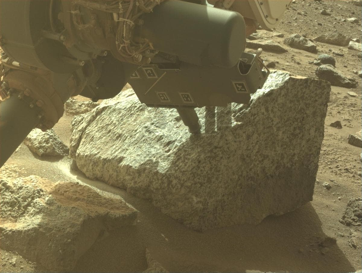 Mars image captured by FRONT_HAZCAM_LEFT_A on Perseverance