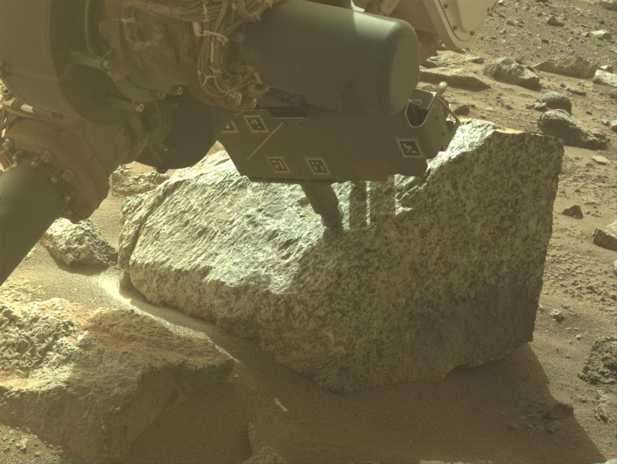 Mars image captured by FRONT_HAZCAM_LEFT_A on Perseverance