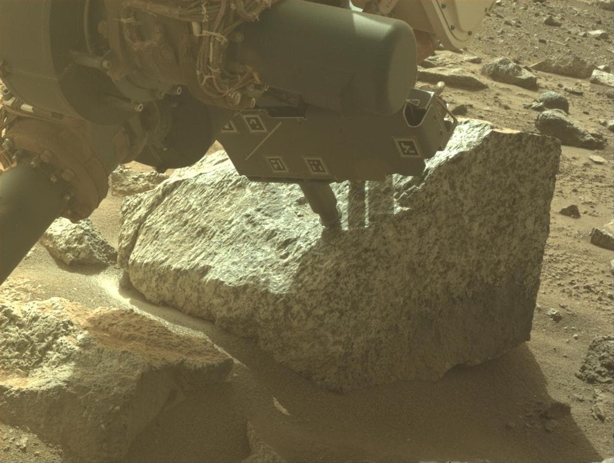 Mars image captured by FRONT_HAZCAM_LEFT_A on Perseverance