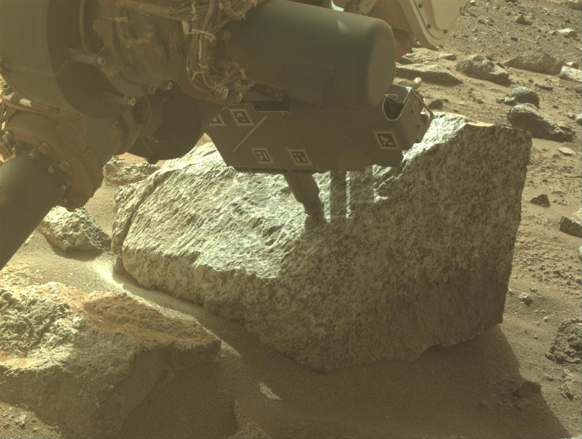 Mars image captured by FRONT_HAZCAM_LEFT_A on Perseverance