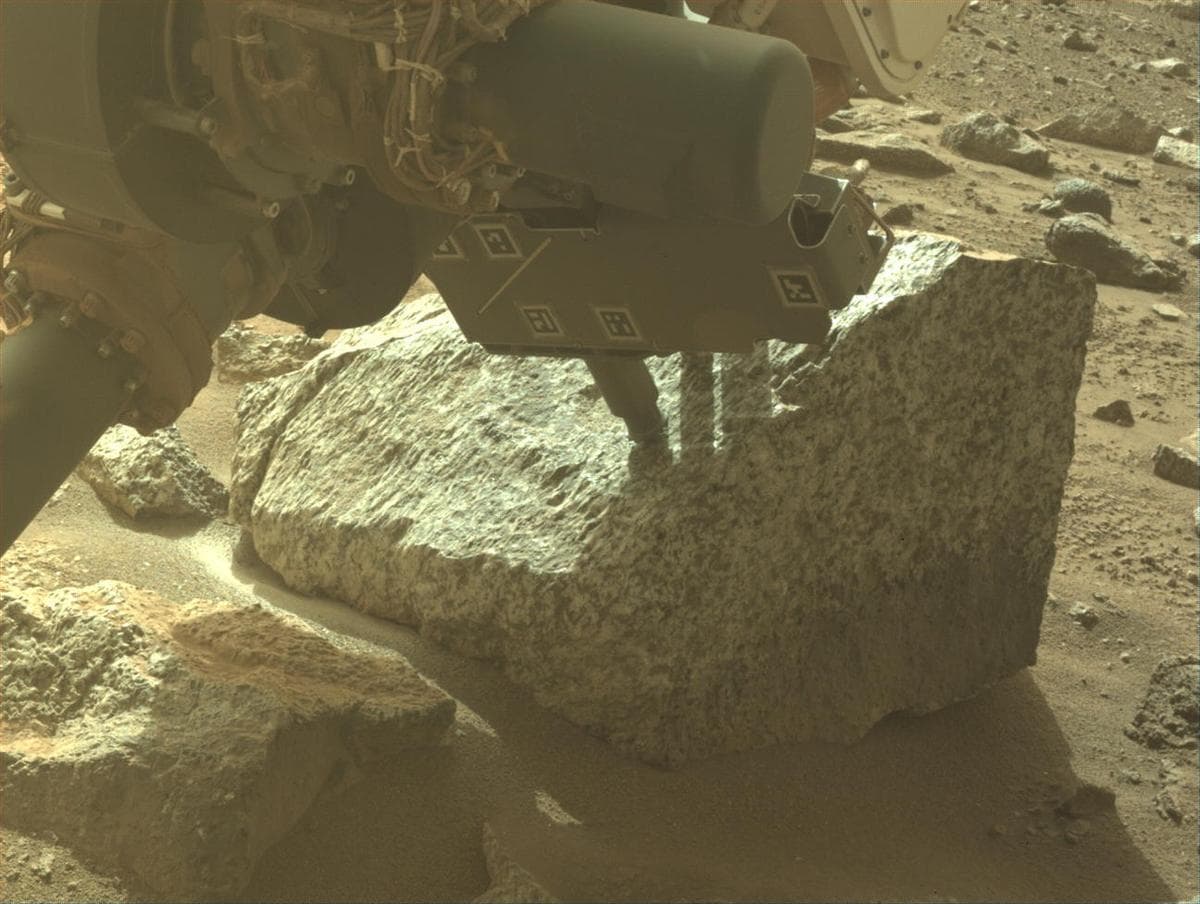 Mars image captured by FRONT_HAZCAM_LEFT_A on Perseverance