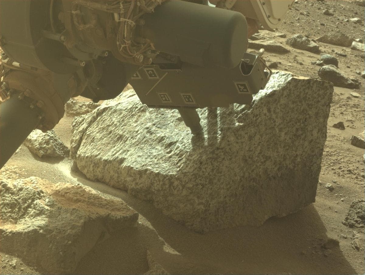 Mars image captured by FRONT_HAZCAM_LEFT_A on Perseverance