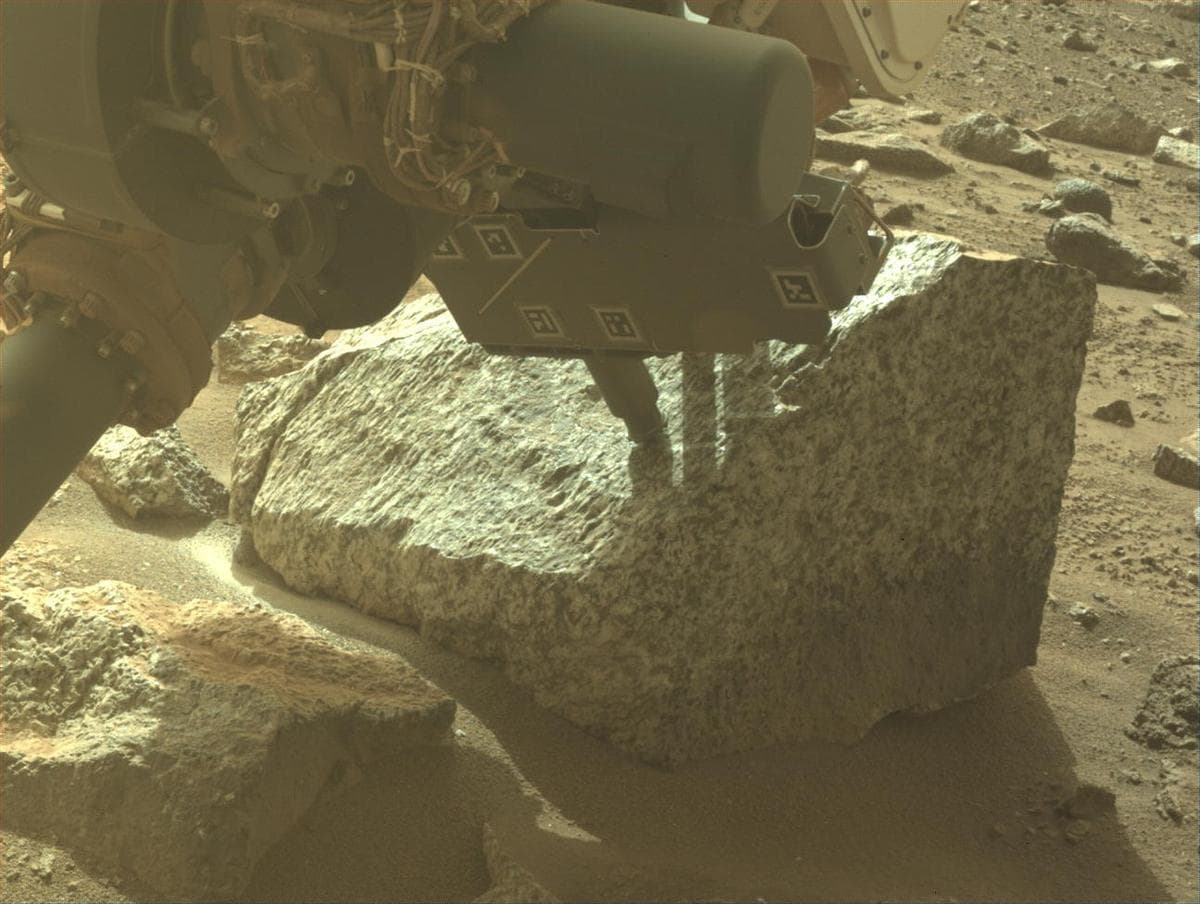 Mars image captured by FRONT_HAZCAM_LEFT_A on Perseverance