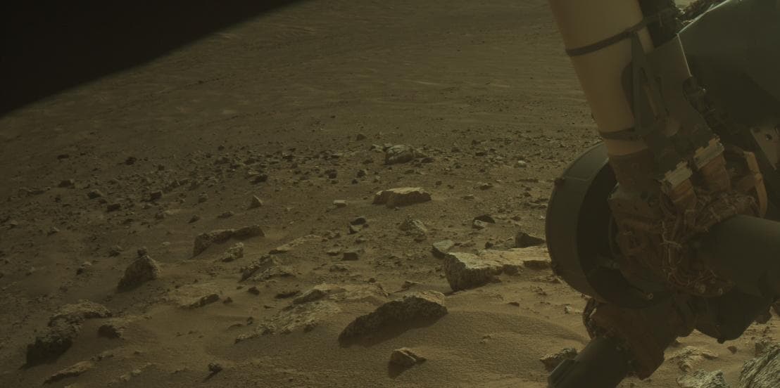 Mars image captured by FRONT_HAZCAM_RIGHT_A on Perseverance