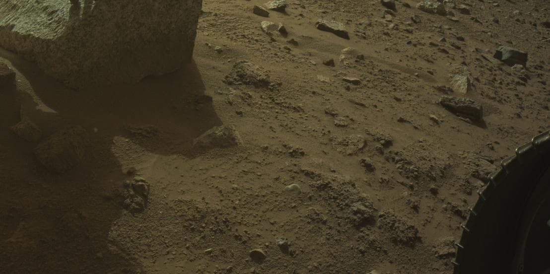 Mars image captured by FRONT_HAZCAM_RIGHT_A on Perseverance