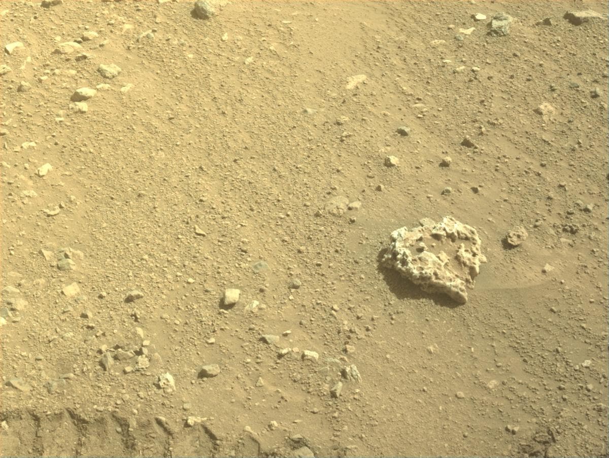 Mars image captured by FRONT_HAZCAM_LEFT_A on Perseverance