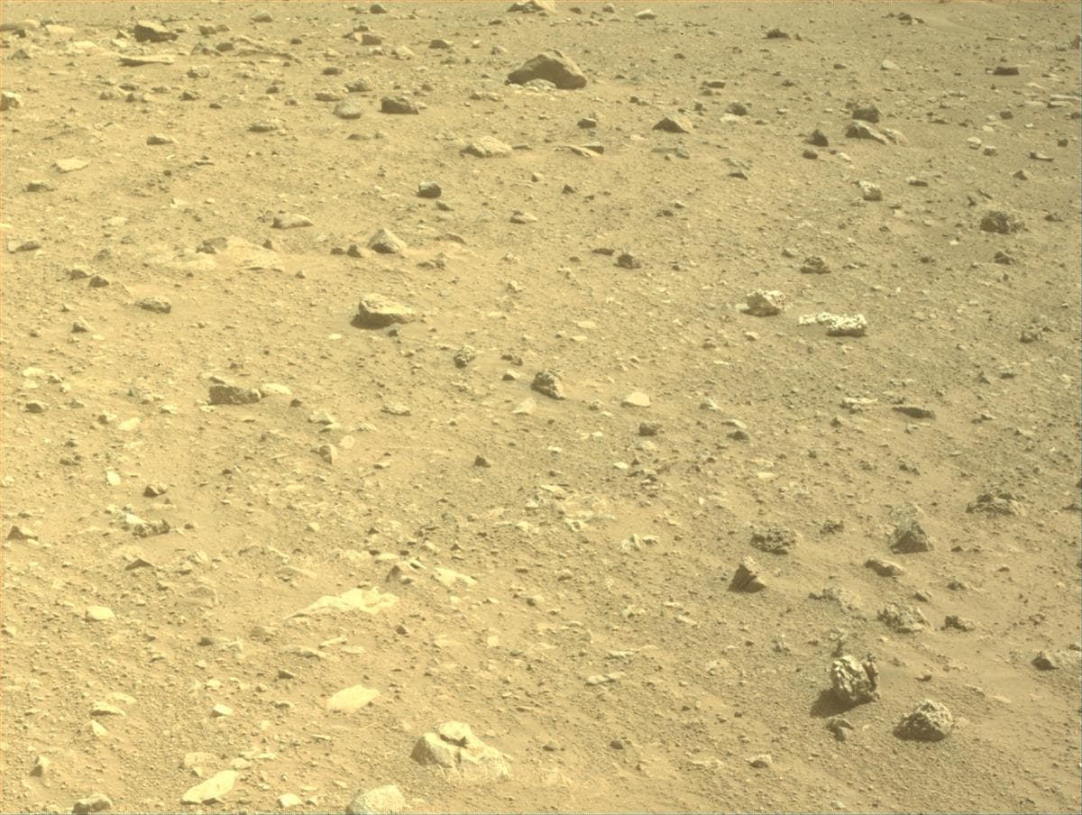 Mars image captured by FRONT_HAZCAM_LEFT_A on Perseverance