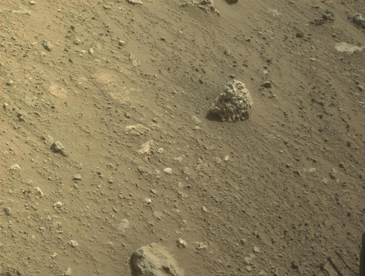 Mars image captured by FRONT_HAZCAM_LEFT_A on Perseverance