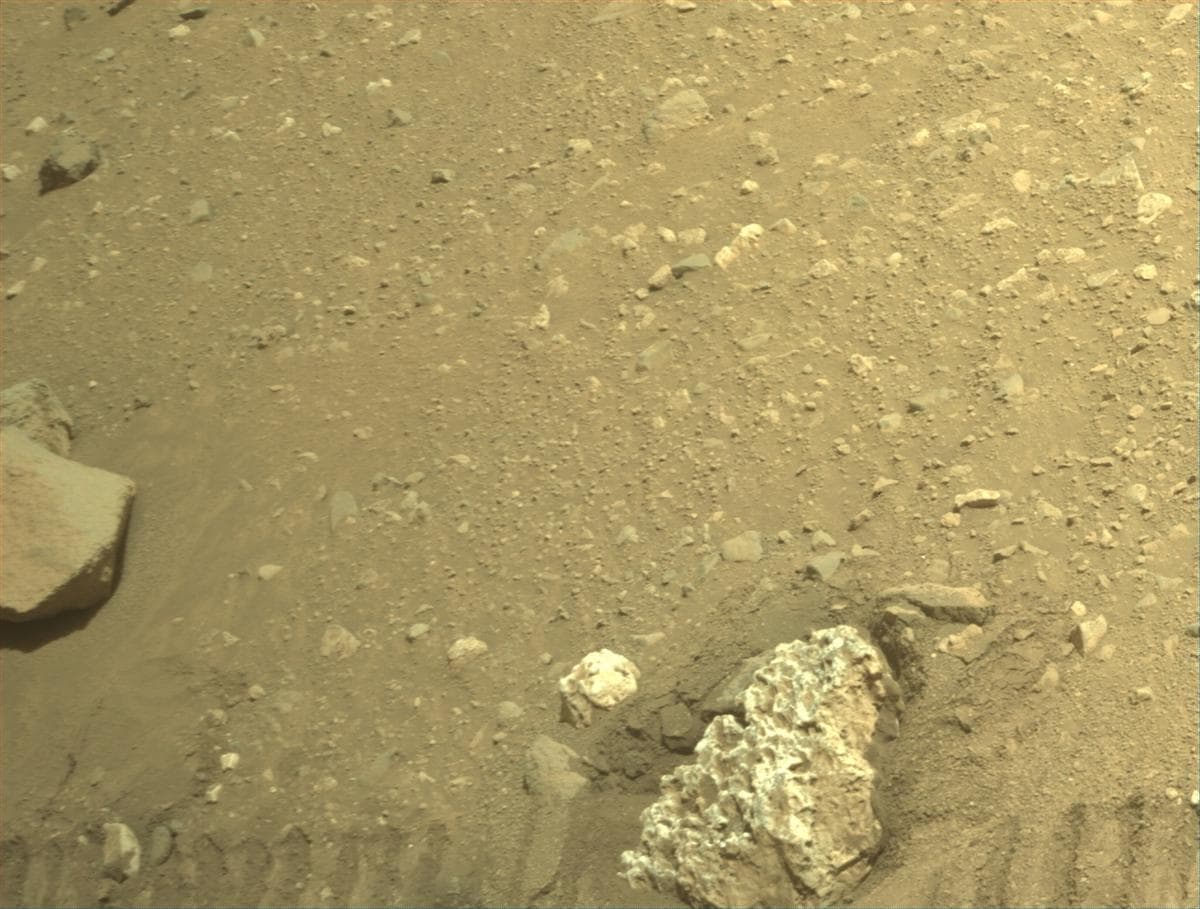 Mars image captured by FRONT_HAZCAM_RIGHT_A on Perseverance