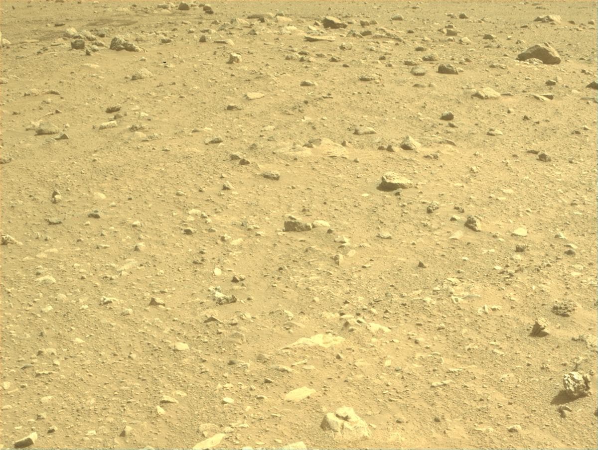 Mars image captured by FRONT_HAZCAM_RIGHT_A on Perseverance