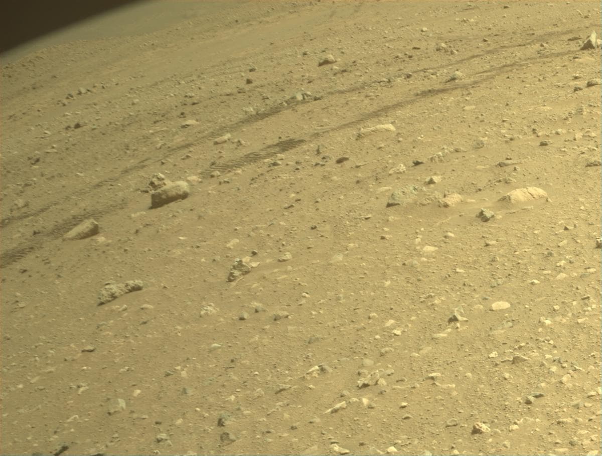Mars image captured by FRONT_HAZCAM_RIGHT_A on Perseverance