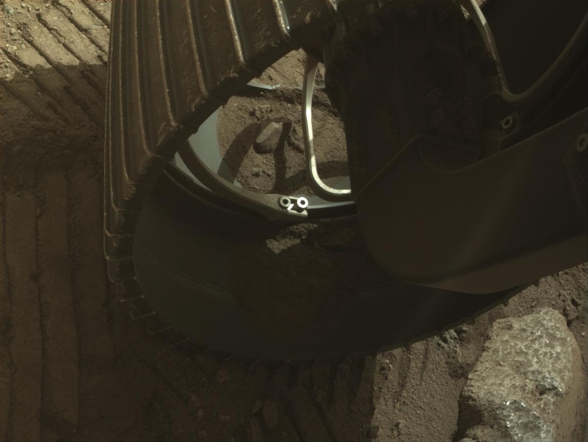 Mars image captured by FRONT_HAZCAM_RIGHT_A on Perseverance