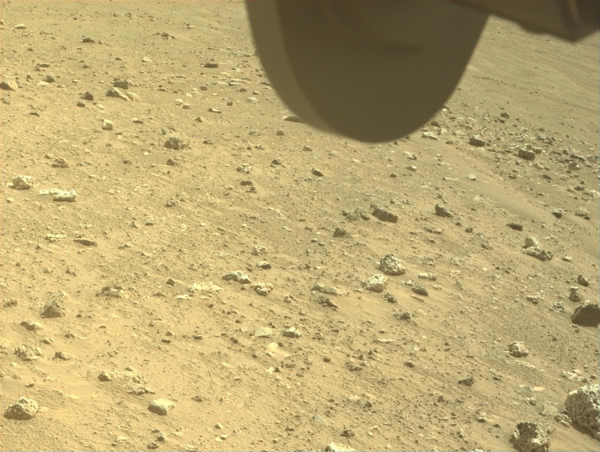 Mars image captured by FRONT_HAZCAM_RIGHT_A on Perseverance