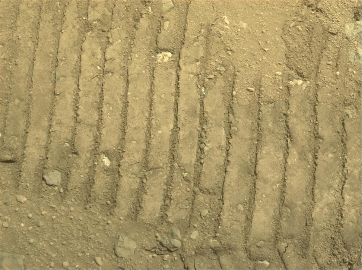 Mars image captured by FRONT_HAZCAM_RIGHT_A on Perseverance