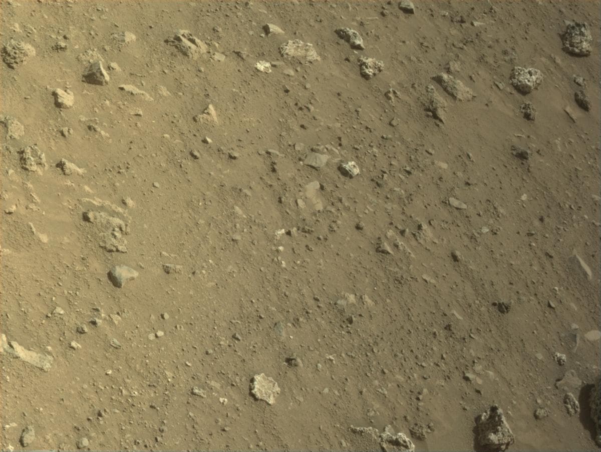 Mars image captured by NAVCAM_LEFT on Perseverance