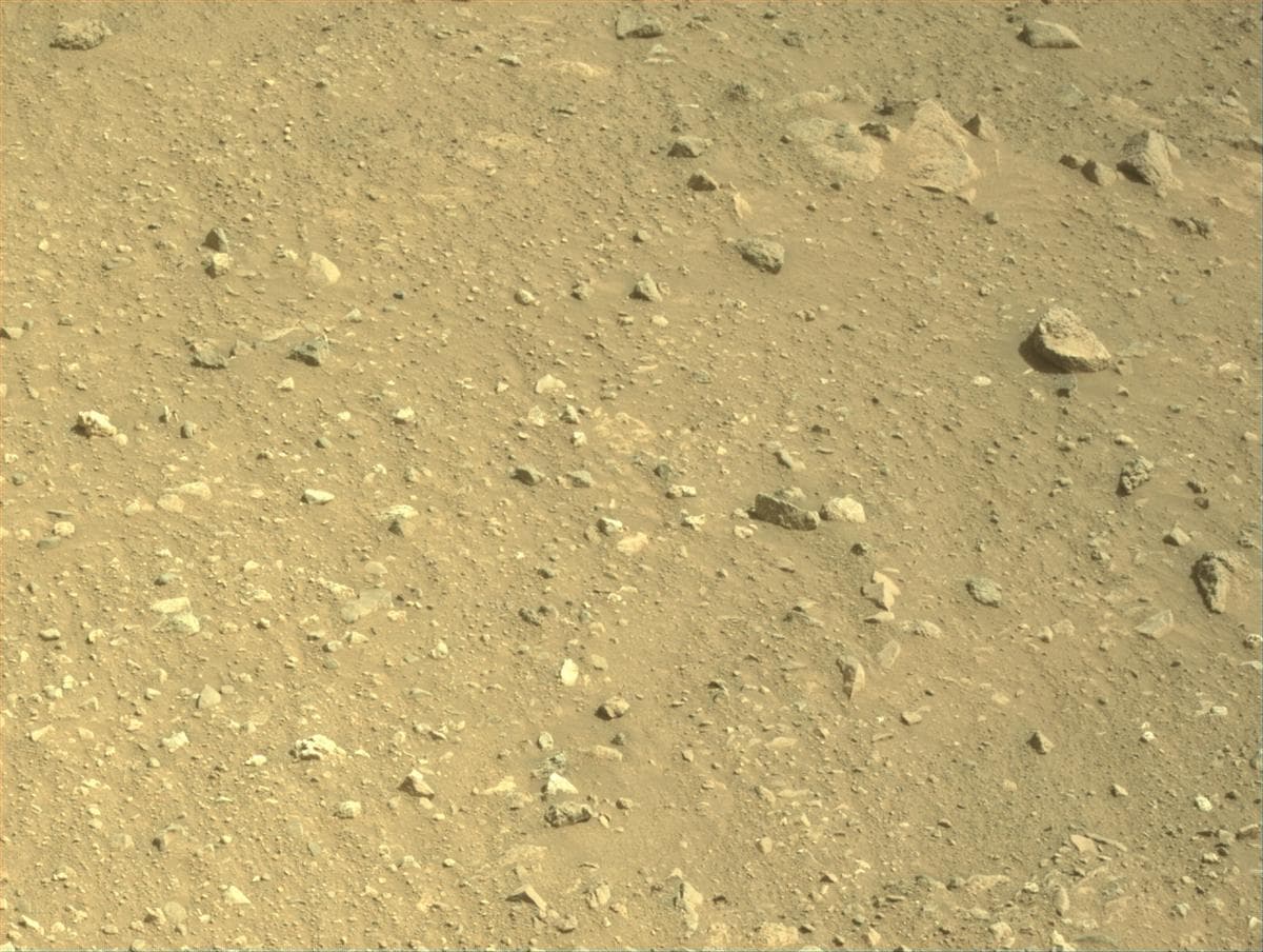 Mars image captured by NAVCAM_LEFT on Perseverance