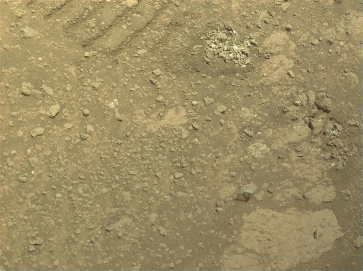 Mars image captured by FRONT_HAZCAM_LEFT_A on Perseverance