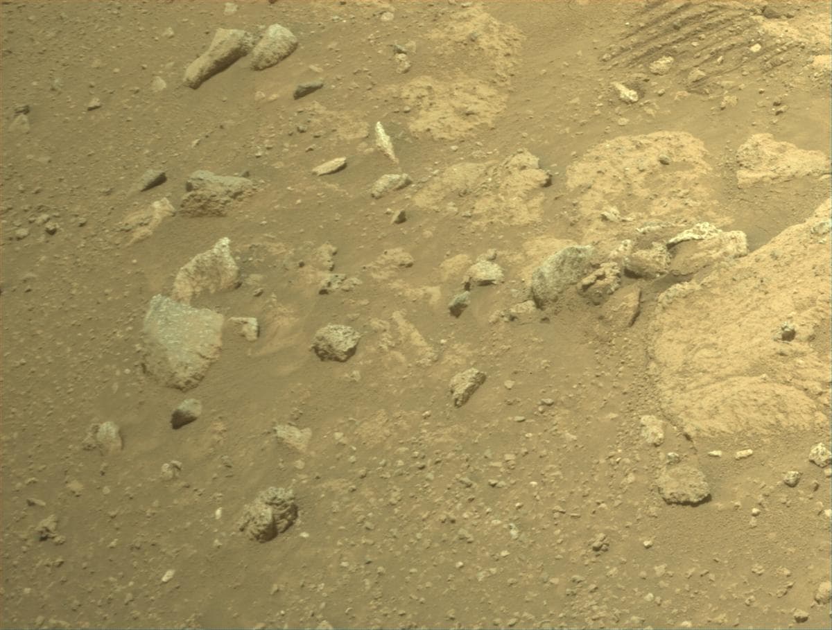 Mars image captured by FRONT_HAZCAM_RIGHT_A on Perseverance