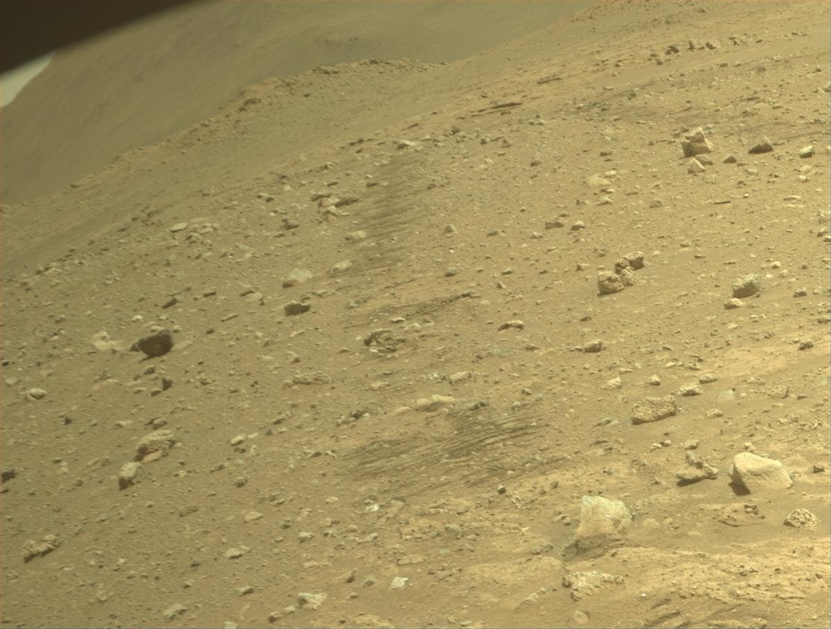 Mars image captured by FRONT_HAZCAM_RIGHT_A on Perseverance