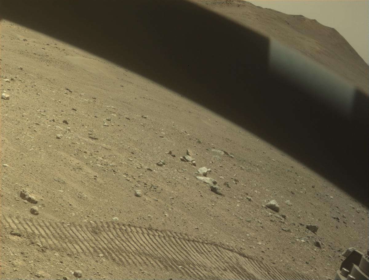 Mars image captured by FRONT_HAZCAM_RIGHT_A on Perseverance