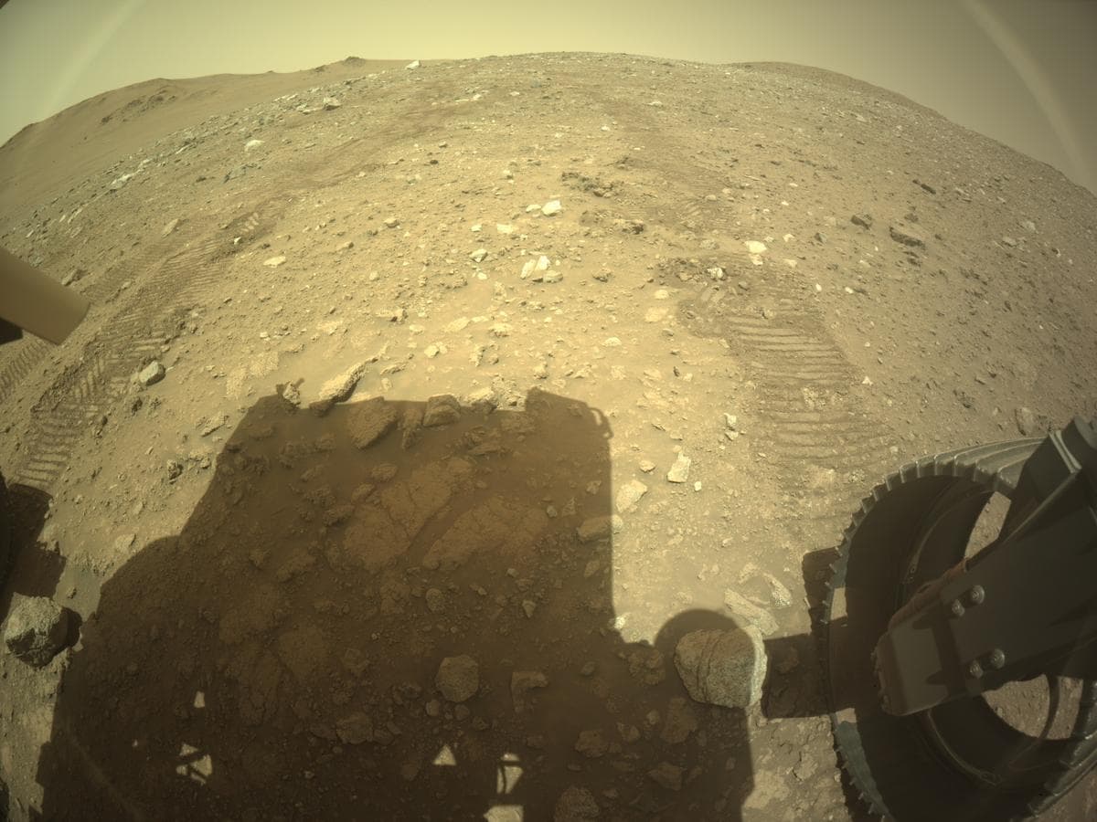 Mars image captured by REAR_HAZCAM_RIGHT on Perseverance