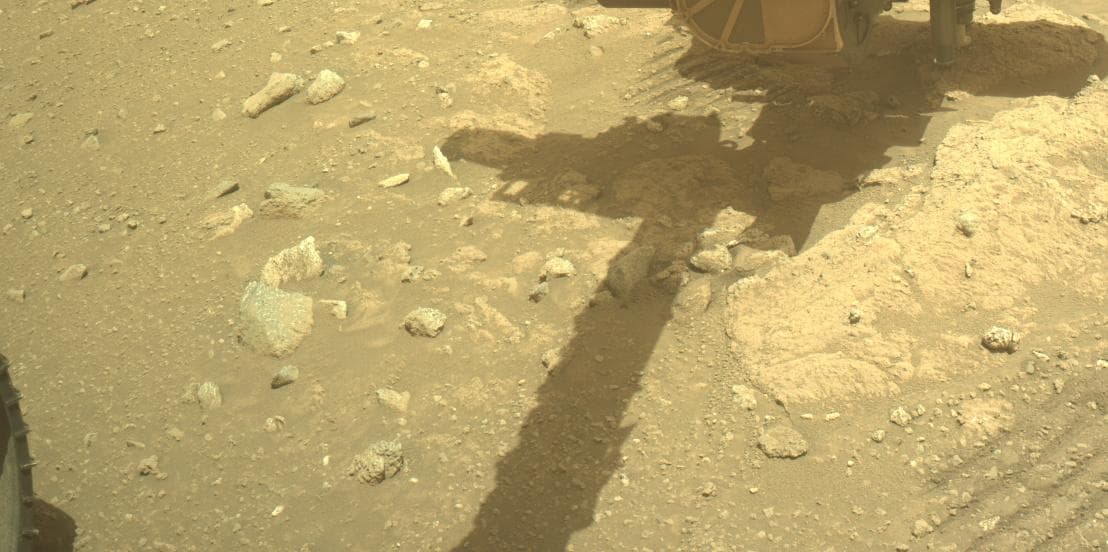 Mars image captured by FRONT_HAZCAM_LEFT_A on Perseverance