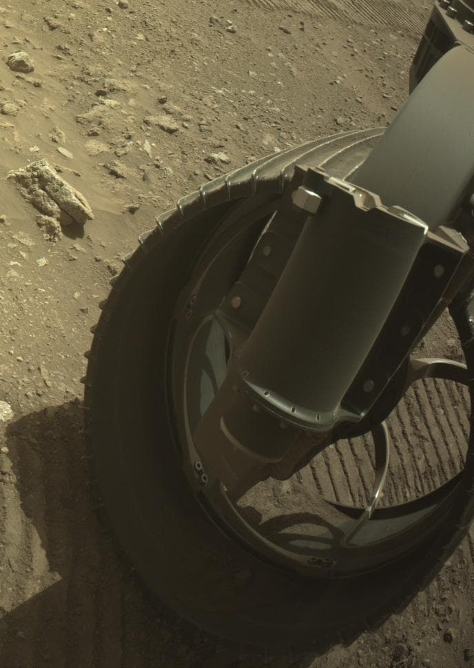 Mars image captured by FRONT_HAZCAM_RIGHT_A on Perseverance