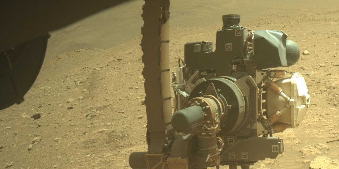 Mars image captured by FRONT_HAZCAM_RIGHT_A on Perseverance
