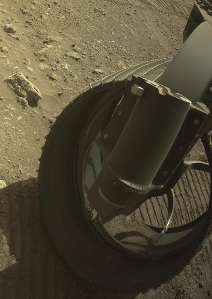 Mars image captured by FRONT_HAZCAM_RIGHT_A on Perseverance