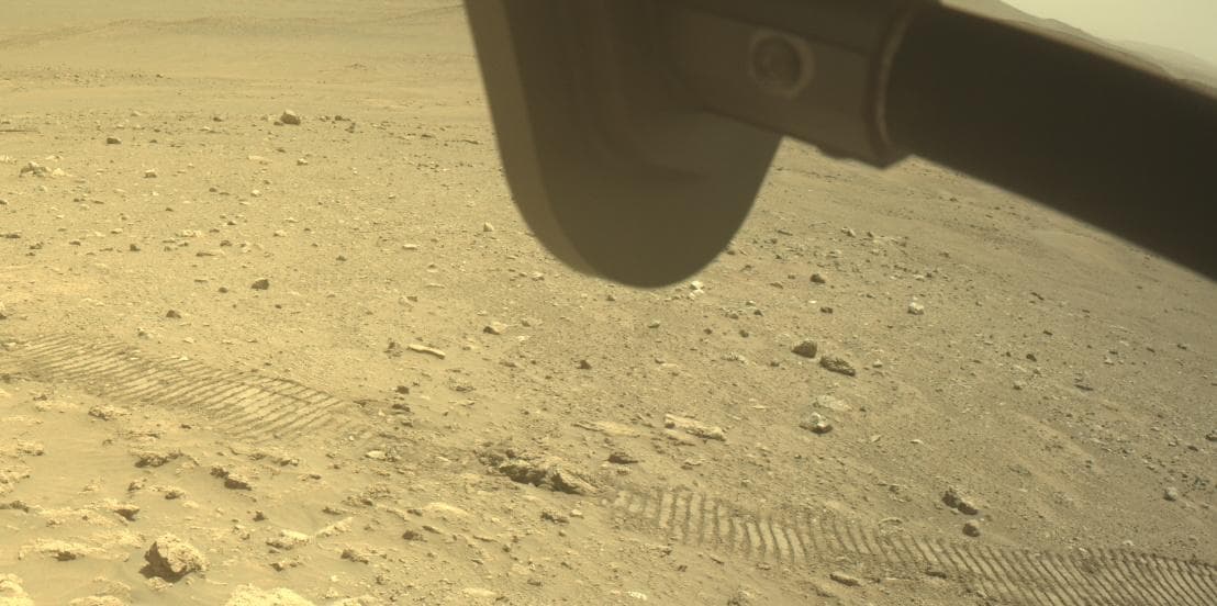 Mars image captured by FRONT_HAZCAM_RIGHT_A on Perseverance